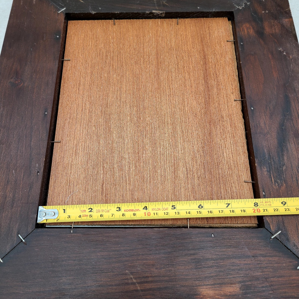 Beautiful Vintage Carved Wooden Picture Frame, Raised Bevel Molding 8" X 10" - Picture 10 of 11